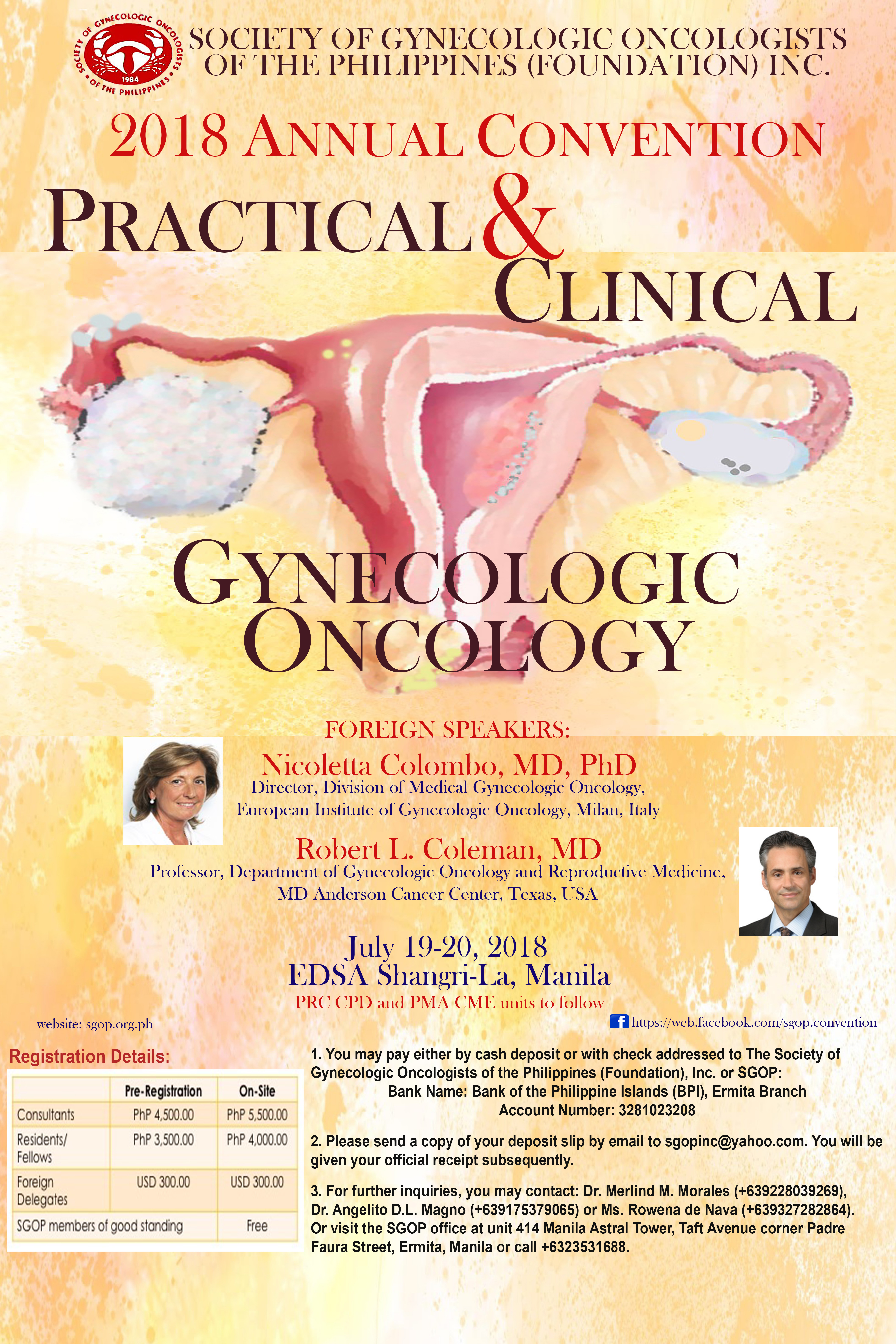 2018 Annual Convention Society of Gynecologic